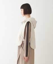 RPYAW10210 HIROKO BIS(ヒロコ ビス) ジップアップコンパクトベスト /洗濯機で洗える アイボリー