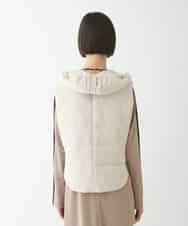 RPYAW10210 HIROKO BIS(ヒロコ ビス) ジップアップコンパクトベスト /洗濯機で洗える アイボリー