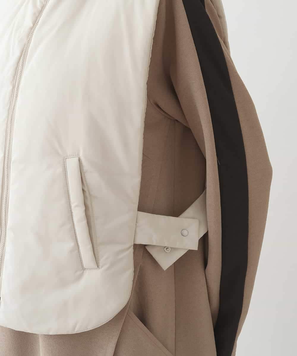 RPYAW10210 HIROKO BIS(ヒロコ ビス) ジップアップコンパクトベスト /洗濯機で洗える アイボリー