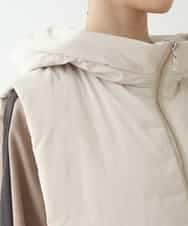 RPYAW10210 HIROKO BIS(ヒロコ ビス) ジップアップコンパクトベスト /洗濯機で洗える アイボリー