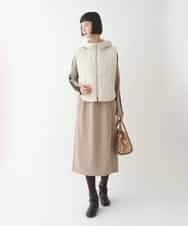 RPYAW10210 HIROKO BIS(ヒロコ ビス) ジップアップコンパクトベスト /洗濯機で洗える アイボリー