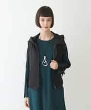 RPYAW10210 HIROKO BIS(ヒロコ ビス) ジップアップコンパクトベスト /洗濯機で洗える ブラック