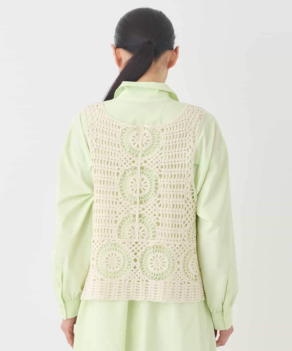 RPYDD14090 HIROKO BIS(ヒロコ ビス) ケミカルレースジレ ベージュ