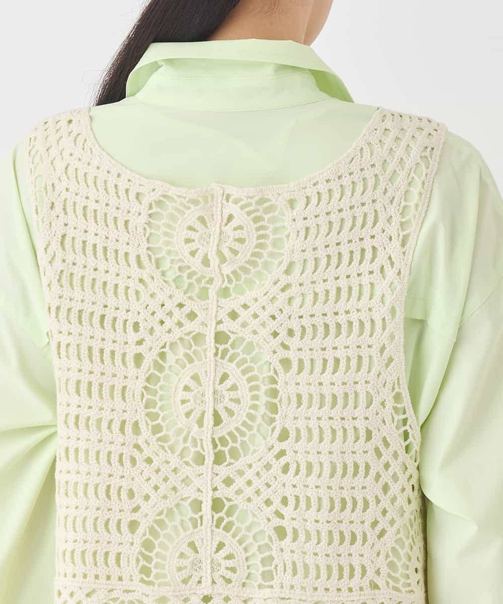 RPYDD14090 HIROKO BIS(ヒロコ ビス) ケミカルレースジレ ベージュ