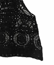 RPYDD14090 HIROKO BIS(ヒロコ ビス) ケミカルレースジレ ブラック