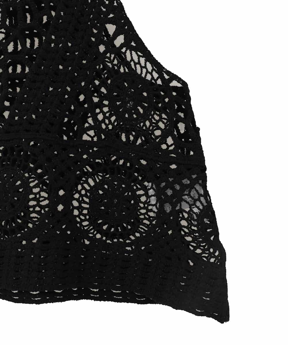 RPYDD14090 HIROKO BIS(ヒロコ ビス) ケミカルレースジレ ブラック