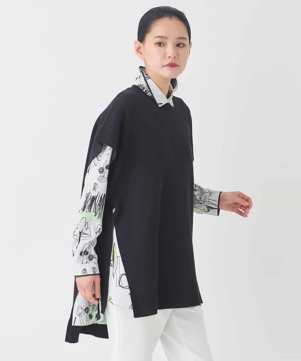 RPYDD15150 HIROKO BIS(ヒロコ ビス) サイドリボンジレ ブラック