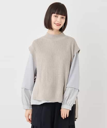 RPYLB15120 HIROKO BIS ボトルネックニットジレ