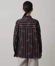 RSBAG09490 TRUNK HIROKO KOSHINO(ヒロココシノ) ストラプロゴデザインシャツ/洗える ブラック