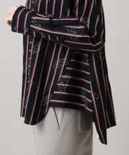 RSBAG09490 TRUNK HIROKO KOSHINO(ヒロココシノ) ストラプロゴデザインシャツ/洗える ブラック