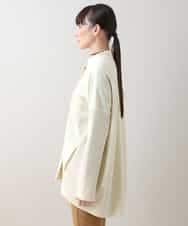 RSBCV08490 TRUNK HIROKO KOSHINO(ヒロココシノ) エコレザージョイントデザインブラウス アイボリー