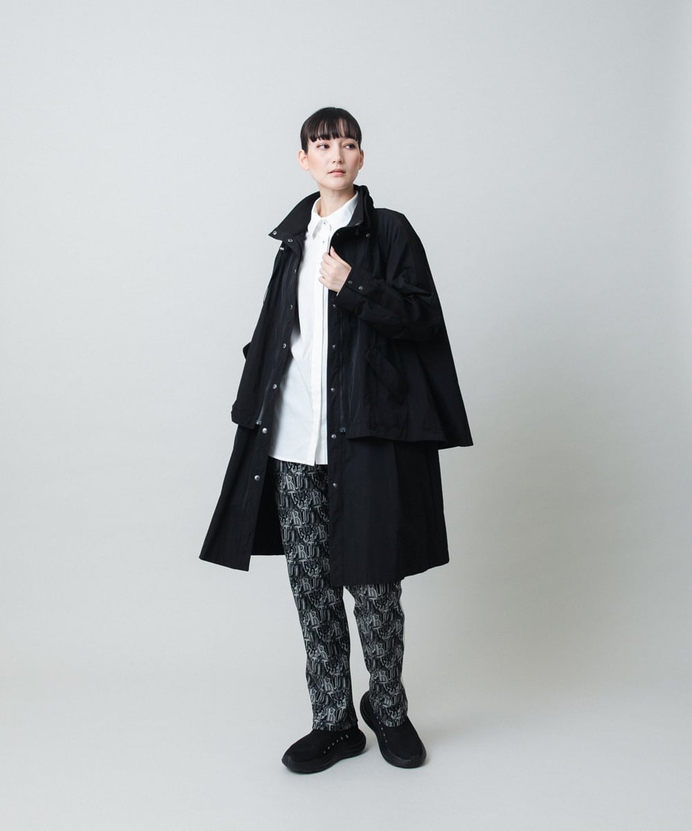 RSBED09390 TRUNK HIROKO KOSHINO(ヒロココシノ) 配色ステッチ比翼デザインシャツ/洗える ホワイト