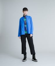 RSBES21390 TRUNK HIROKO KOSHINO(ヒロココシノ) 【洗濯機で洗える】キルティングポイントデザインシャツ ブルー