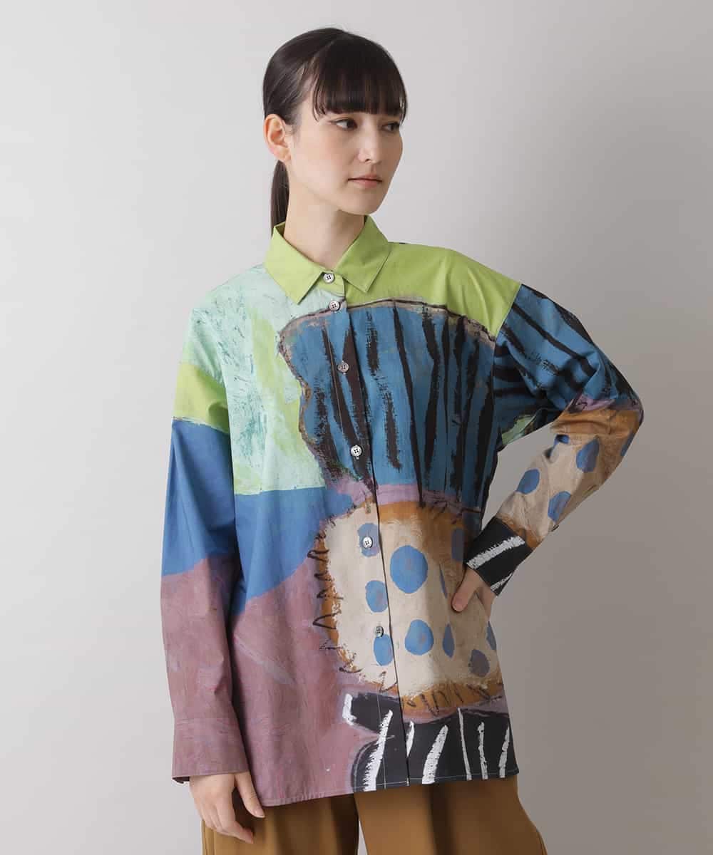 HIROKO KOSHINO ヒロココシノ アートフルーツデザインシャツ   通販