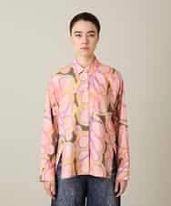 RSBFD05590 TRUNK HIROKO KOSHINO(ヒロココシノ) フラワーファジーローンシャツ ピンク