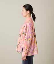 RSBFD05590 TRUNK HIROKO KOSHINO(ヒロココシノ) フラワーファジーローンシャツ ピンク