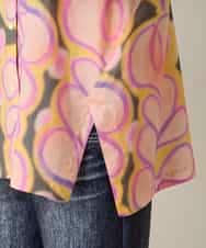 RSBFD05590 TRUNK HIROKO KOSHINO(ヒロココシノ) フラワーファジーローンシャツ ピンク