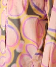 RSBFD05590 TRUNK HIROKO KOSHINO(ヒロココシノ) フラワーファジーローンシャツ ピンク