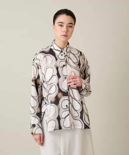 RSBFD05590 TRUNK HIROKO KOSHINO フラワーファジーローンシャツ