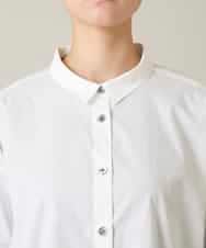 RSBFD14530 TRUNK HIROKO KOSHINO(ヒロココシノ) ドッグ刺繍プリントブロードシャツ ホワイト