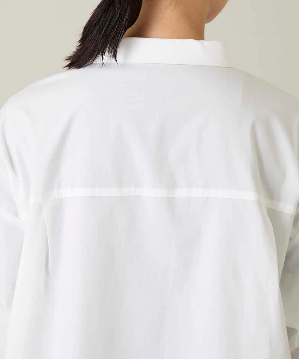 RSBFD14530 TRUNK HIROKO KOSHINO(ヒロココシノ) ドッグ刺繍プリントブロードシャツ ホワイト