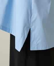 RSBFD17360 TRUNK HIROKO KOSHINO(ヒロココシノ) ジグザグステッチブラウス/洗える ライトブルー