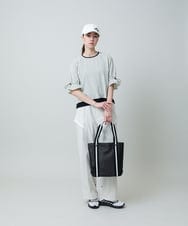 RSBGA05430 TRUNK HIROKO KOSHINO(ヒロココシノ) ドロストスリーブストライプブラウス /洗える ブラック