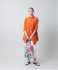 RSBGB10460 TRUNK HIROKO KOSHINO(ヒロココシノ) アシンメトリー切り替えチュニックブラウス/洗える ベージュ