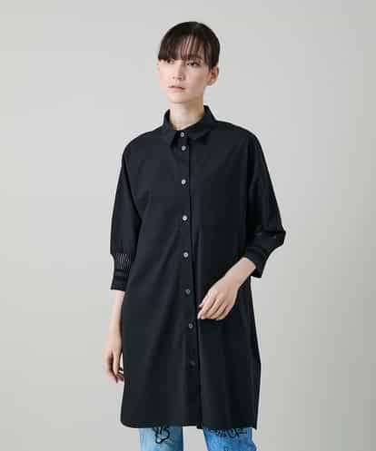 RSBGD14490 TRUNK HIROKO KOSHINO ビッグシルエット切り替えシャツ/洗える