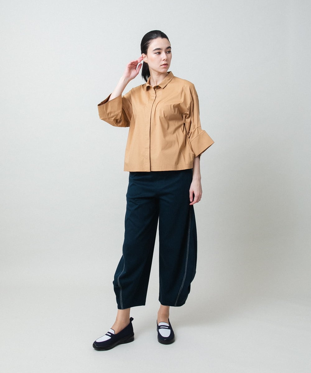 RSBGD15390 TRUNK HIROKO KOSHINO(ヒロココシノ) ワイドタックスリーブブラウス/洗える ピンク