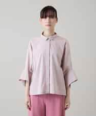 RSBGD15390 TRUNK HIROKO KOSHINO(ヒロココシノ) ワイドタックスリーブブラウス/洗える ピンク