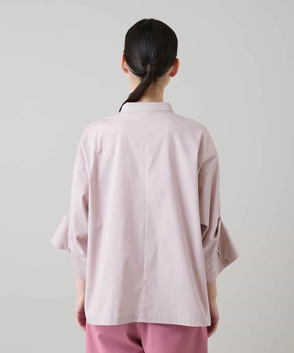 RSBGD15390 TRUNK HIROKO KOSHINO(ヒロココシノ) ワイドタックスリーブブラウス/洗える ピンク