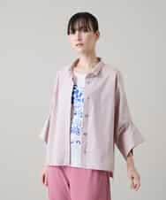 RSBGD15390 TRUNK HIROKO KOSHINO(ヒロココシノ) ワイドタックスリーブブラウス/洗える ピンク