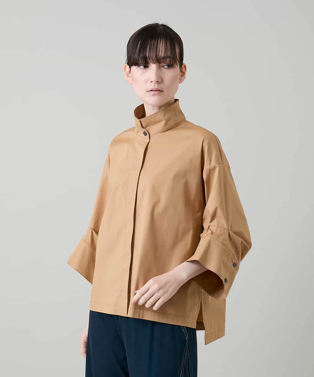 RSBGD15390 TRUNK HIROKO KOSHINO(ヒロココシノ) ワイドタックスリーブブラウス/洗える ベージュ