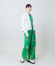 RSBGE12460 TRUNK HIROKO KOSHINO(ヒロココシノ) メッシュシアードロストショートブルゾン /洗える ホワイト