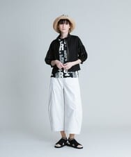 RSBGT20430 TRUNK HIROKO KOSHINO(ヒロココシノ) 【洗濯機で洗える】パフスリーブブラウスジャケット ホワイト