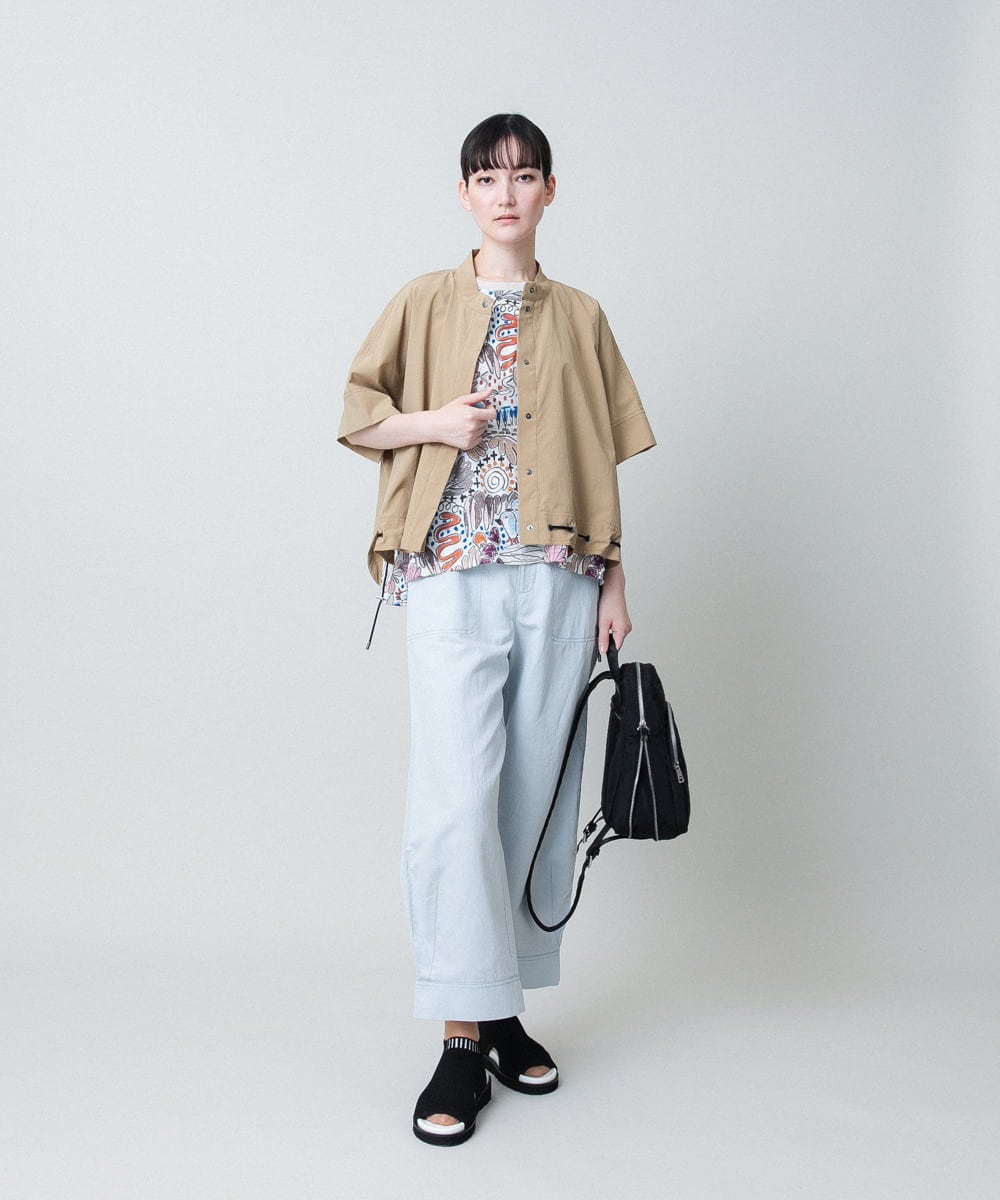 RSBHB01490 TRUNK HIROKO KOSHINO(ヒロココシノ) ドロストデザインブラウス /洗える ベージュ