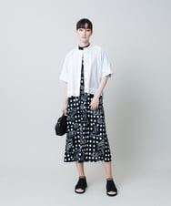 RSBHB01490 TRUNK HIROKO KOSHINO(ヒロココシノ) ドロストデザインブラウス /洗える ベージュ