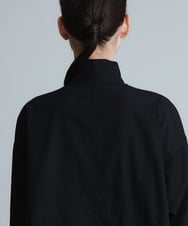 RSBHT06430 TRUNK HIROKO KOSHINO(ヒロココシノ) 【洗濯機で洗える】ギャザーアクセント変形デザインブラウス ブラック