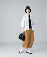 RSBHW01460 TRUNK HIROKO KOSHINO(ヒロココシノ) パンチングデザインブラウスシャツ /洗える ホワイト