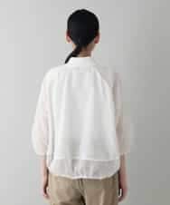 RSBIW23460 TRUNK HIROKO KOSHINO(ヒロココシノ) フラワーレースジップアップブルゾン/洗える ホワイト