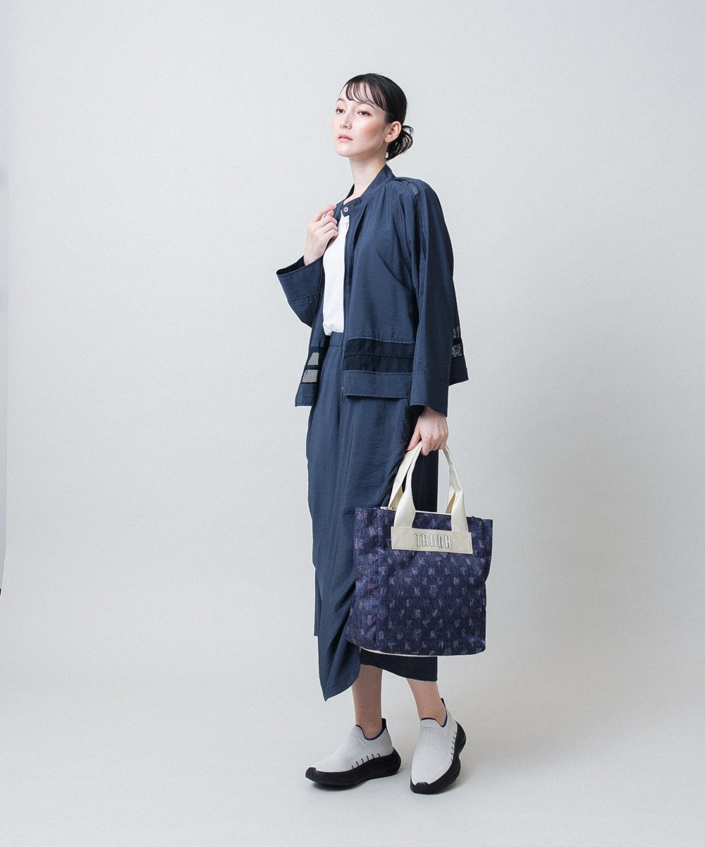 RSBJE01490 TRUNK HIROKO KOSHINO(ヒロココシノ) メッシュジョイントデザインブラウス/洗える ベージュ