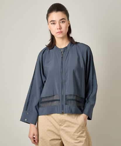RSBJE01490 TRUNK HIROKO KOSHINO メッシュジョイントデザインブラウス/洗える