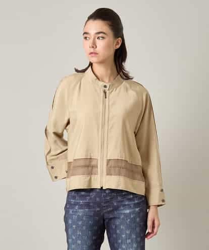 RSBJE01490 TRUNK HIROKO KOSHINO メッシュジョイントデザインブラウス/洗える