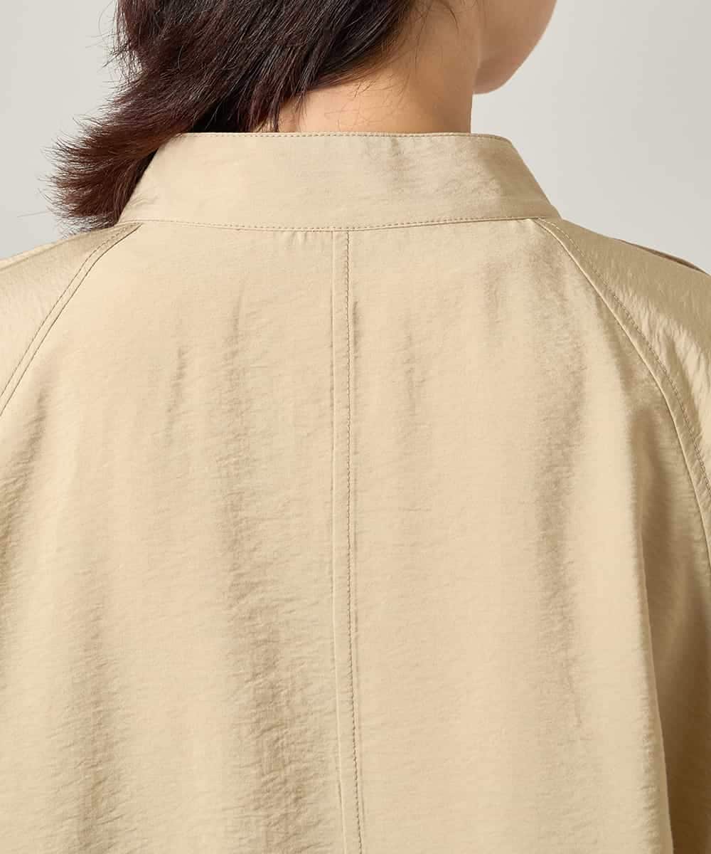 RSBJE01490 TRUNK HIROKO KOSHINO(ヒロココシノ) メッシュジョイントデザインブラウス/洗える ベージュ