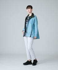 RSBJT13390 TRUNK HIROKO KOSHINO(ヒロココシノ) 【洗濯機で洗える】配色アクセントタイプライターライトブルゾン ピンク
