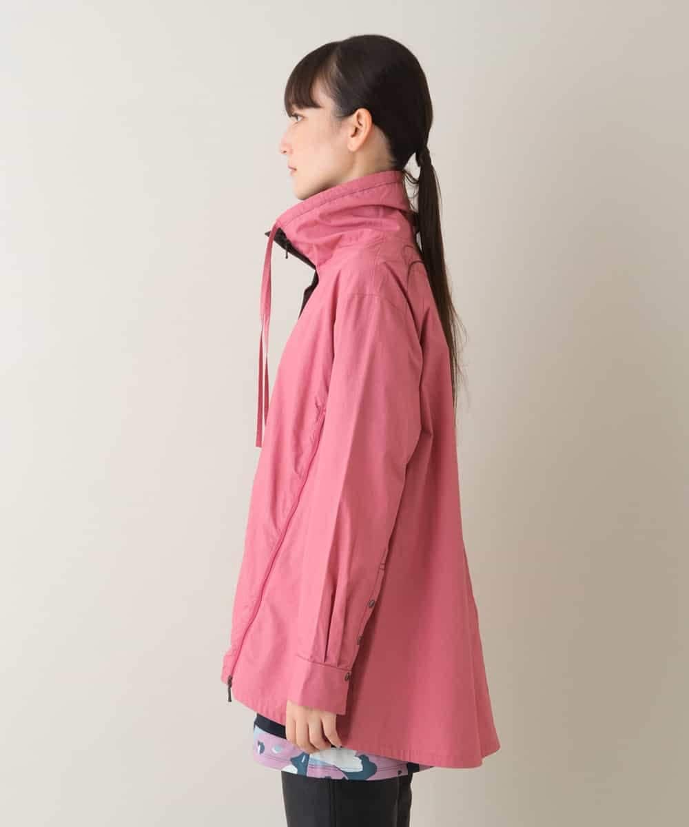 RSBJT13390 TRUNK HIROKO KOSHINO(ヒロココシノ) 【洗濯機で洗える】配色アクセントタイプライターライトブルゾン ピンク