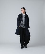 RSBJT34490 TRUNK HIROKO KOSHINO(ヒロココシノ) 【洗濯機で洗える】HKロゴブロードシャツ ベージュ