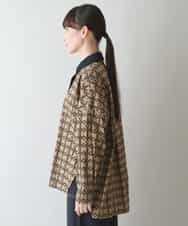 RSBJT34490 TRUNK HIROKO KOSHINO(ヒロココシノ) 【洗濯機で洗える】HKロゴブロードシャツ ベージュ