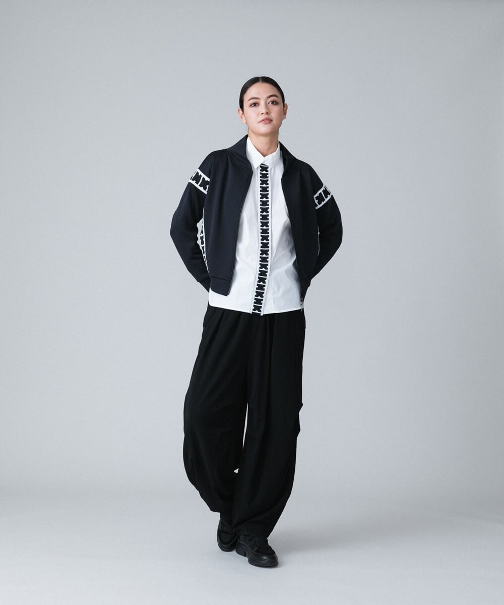 RSBJT35450 TRUNK HIROKO KOSHINO(ヒロココシノ) 【洗濯機で洗える】HKロゴシルエットシャツ ホワイト
